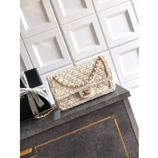 CHANEL 샤넬 25K 신상 트위드 핸들 백 가방 25cm