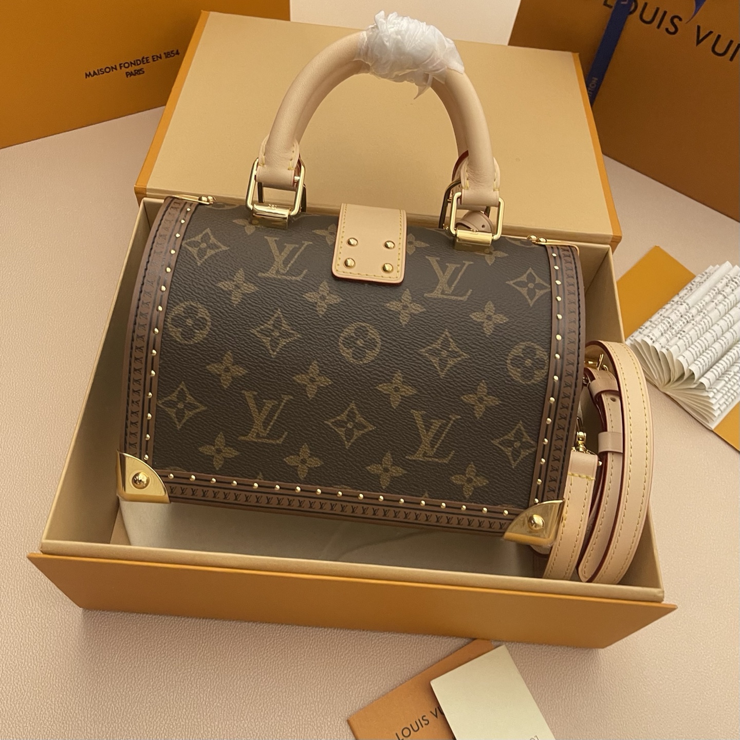 LOUIS VUITTON LV 루이비통 스피디 트렁크 20 (Speedy Trunk 20) 토트백 숄더백 가방