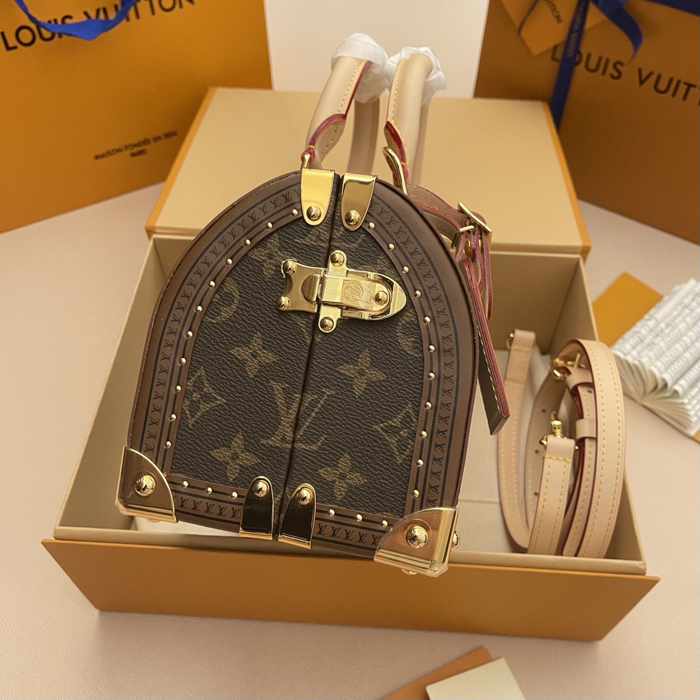 LOUIS VUITTON LV 루이비통 스피디 트렁크 20 (Speedy Trunk 20) 토트백 숄더백 가방