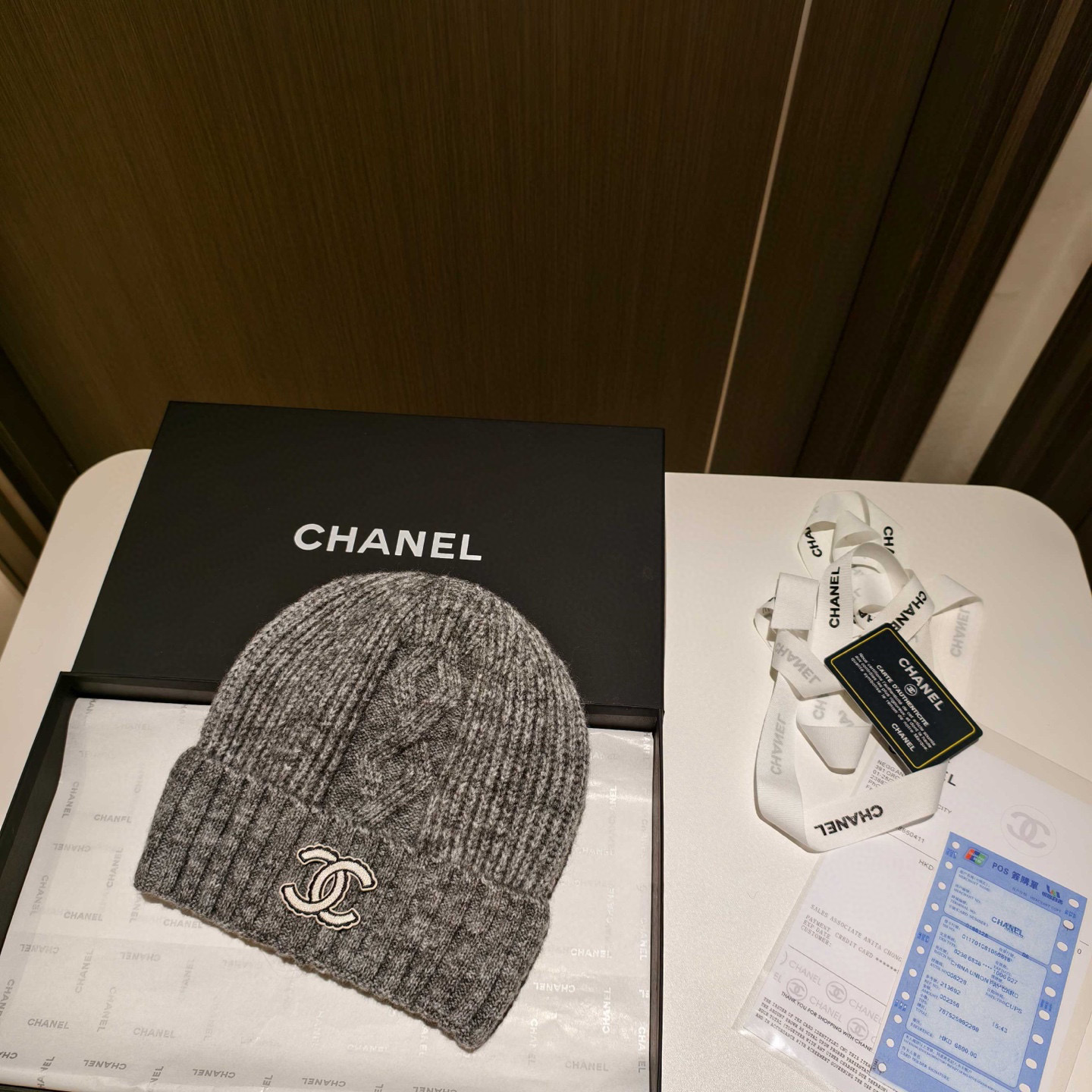 샤넬(CHANEL)니트 비니 모자