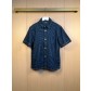 루이비통(LV) 반소매 데님 셔츠 의류