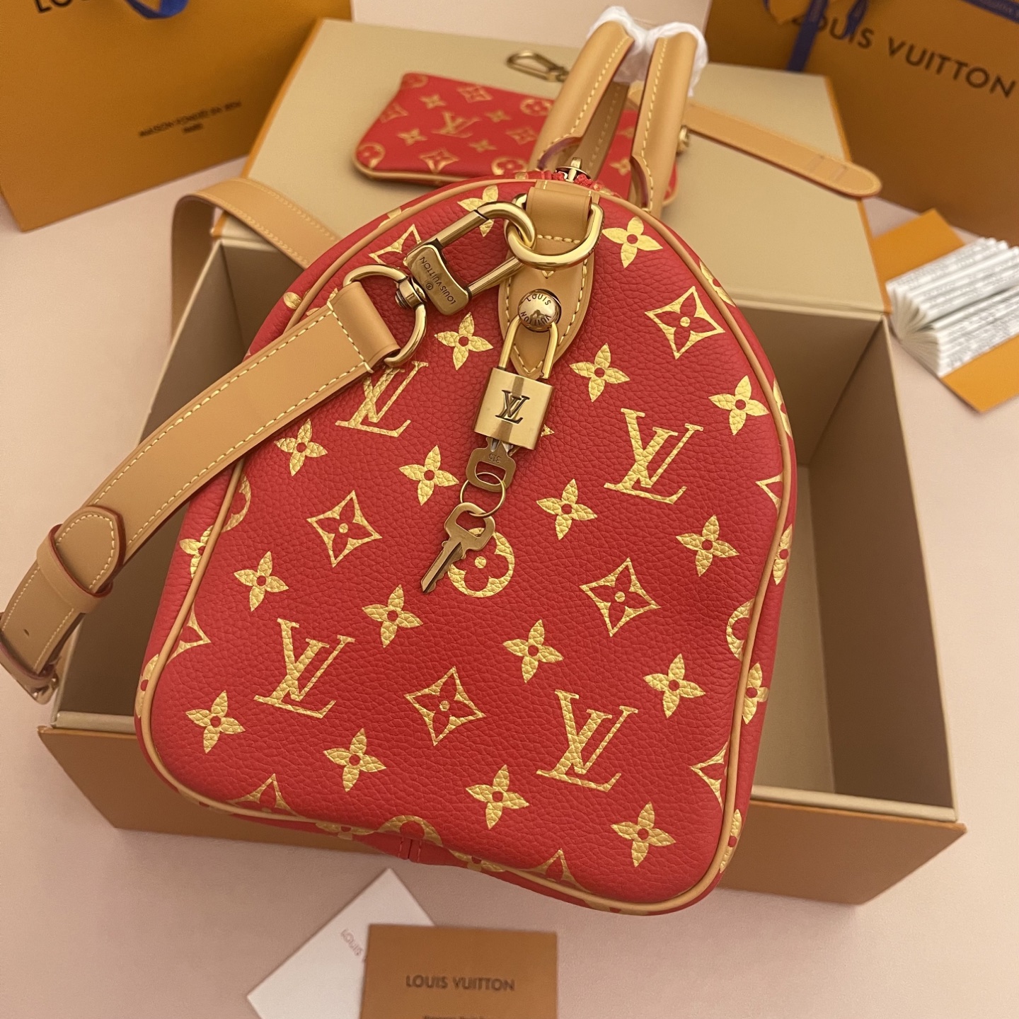 LOUIS VUITTON LV 루이비통 스피디(Speedy) P9 반둘리에 30 - M15281 토트백 숄더백 가방