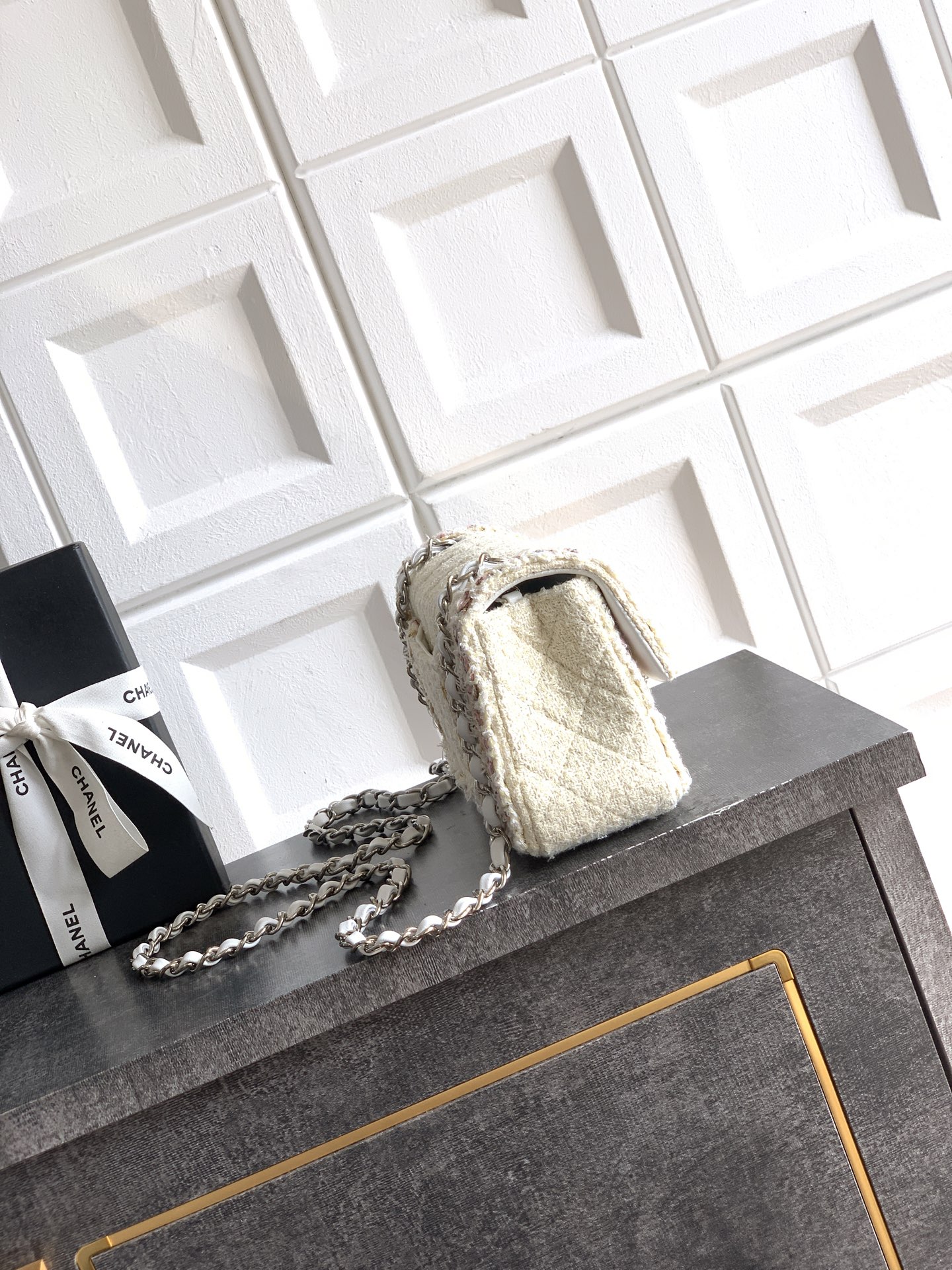 CHANEL 샤넬 25K 신상 트위드 핸들 백 숄더백 가방