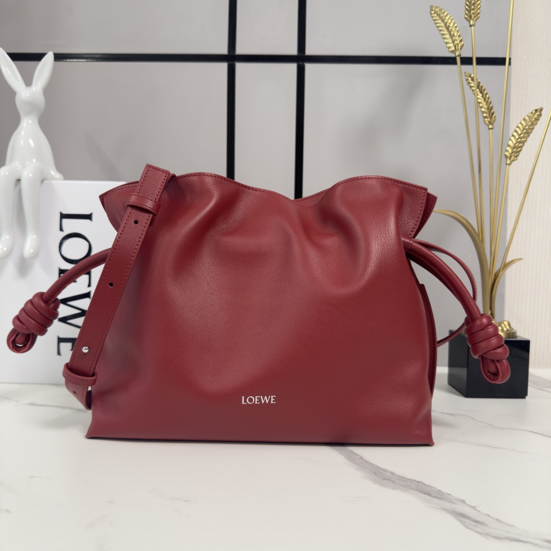 Loewe 로에베 신형 나파 카프스킨 플라멩코 퍼스 숄더백 가방 - 미디엄