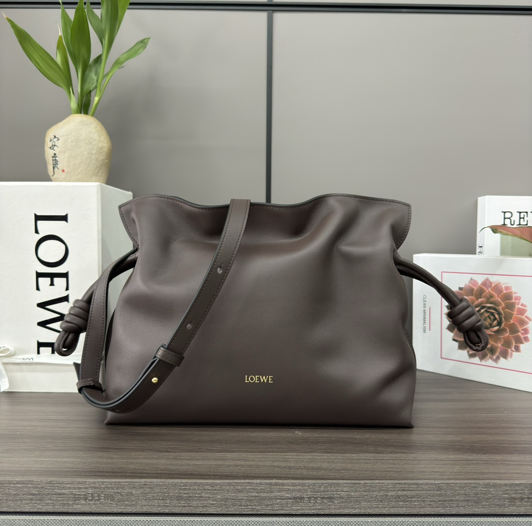 Loewe 로에베 신형 나파 카프스킨 플라멩코 퍼스 숄더백 가방 - 미디엄