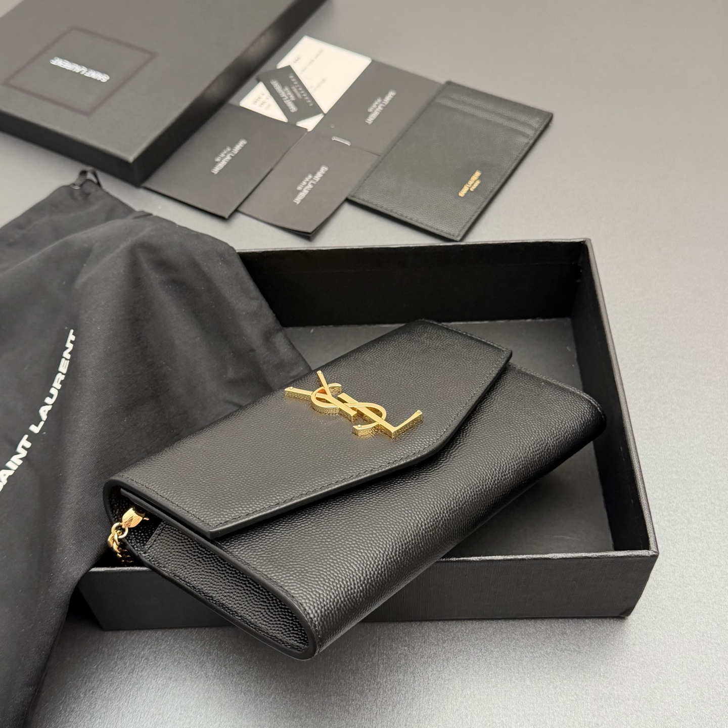 Saint Laurent YSL 생로랑 ENVELOPE 엔벨로프 그레인 레더 체인백 (WOC) 가방