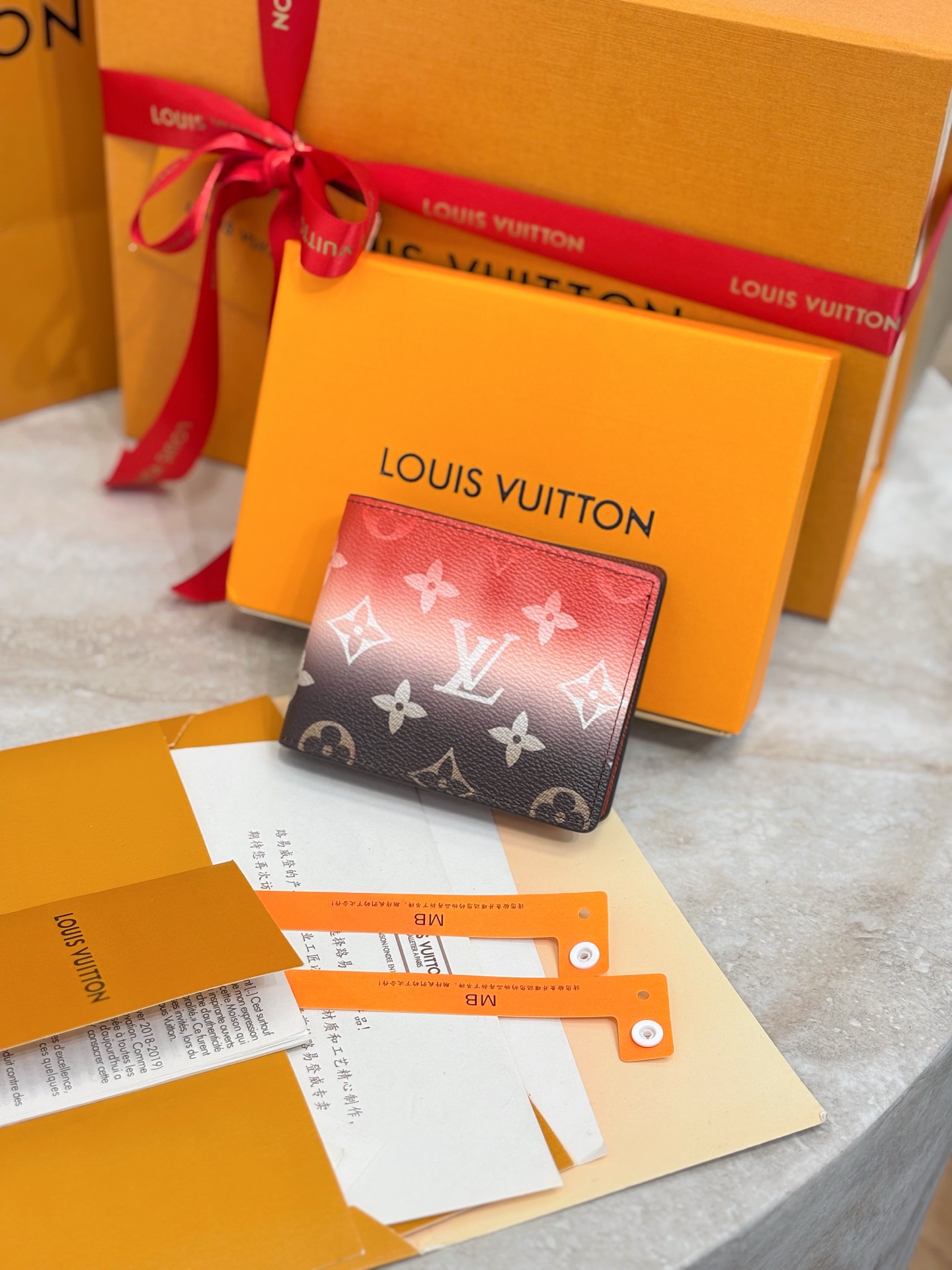 Louis Vuitton LV 루이비통 슬렌더 월릿 반지갑 M28006