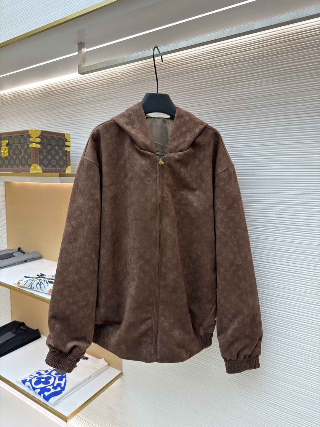 루이비통(LV) 올오버 프린트 후드 집업 외투 의류