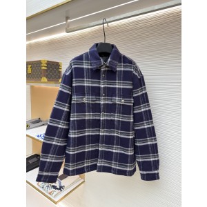 크롬하츠(Chrome Hearts) 배색 체크 카라 셔츠형 재킷 의류