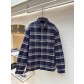 크롬하츠(Chrome Hearts) 배색 체크 카라 셔츠형 재킷 의류