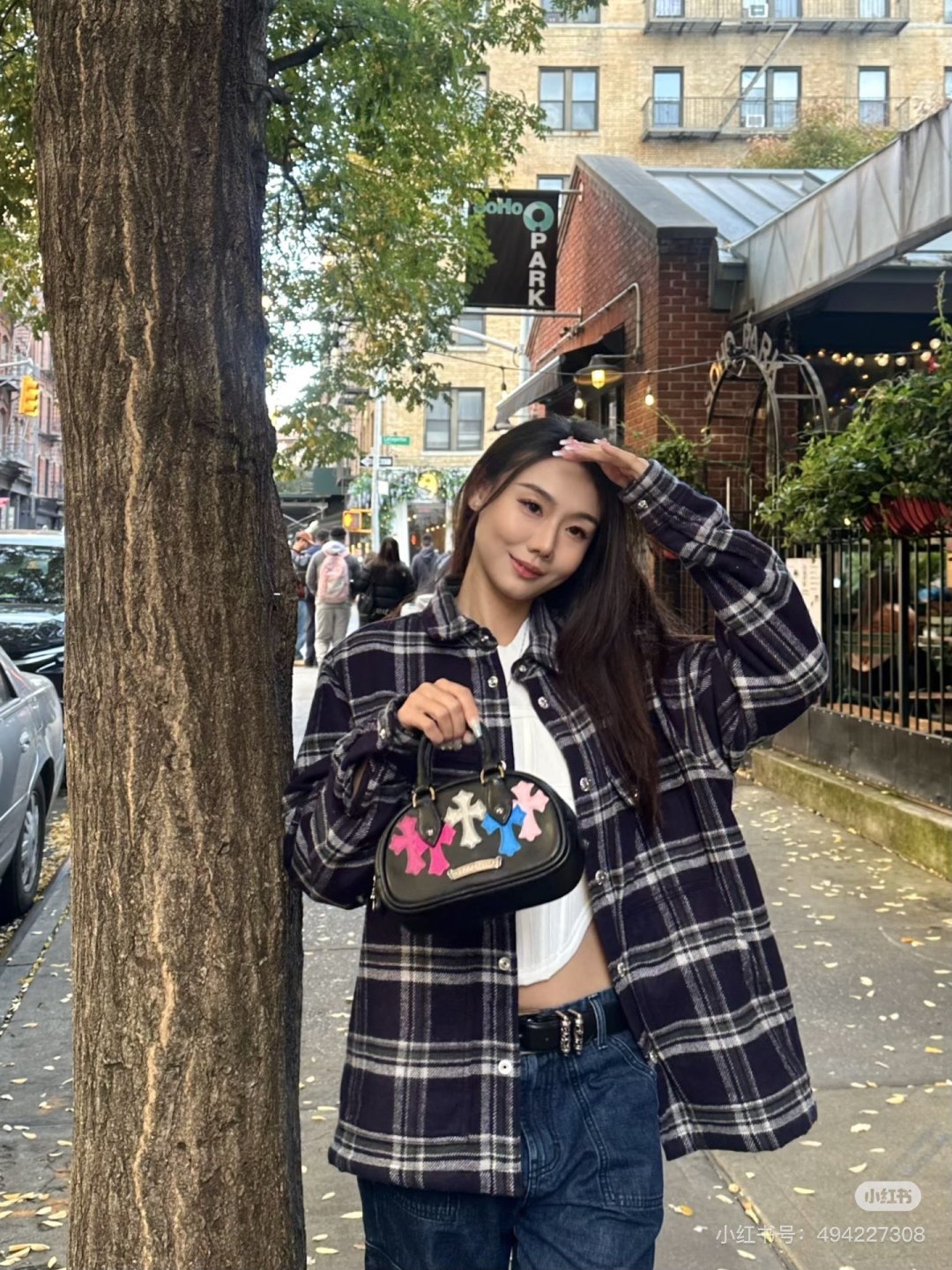 크롬하츠(Chrome Hearts) 배색 체크 카라 셔츠형 재킷 의류