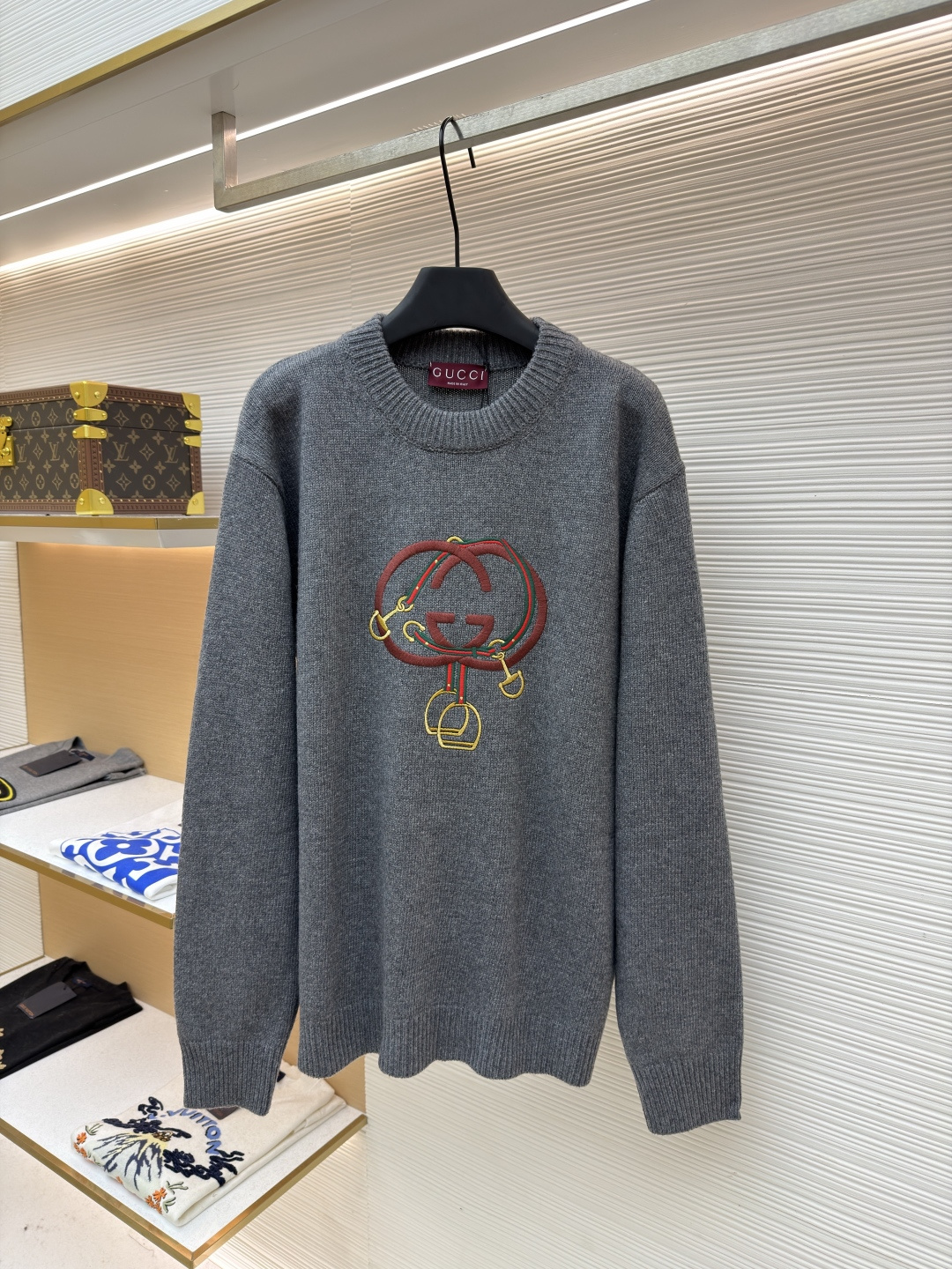 구찌(GUCCI) 더블 자수 니트 스웨터 의류