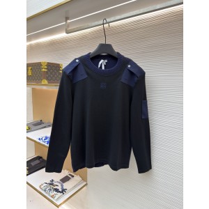 로에베(LOEWE) 코튼 혼방 배색 롱슬리브 니트 의류