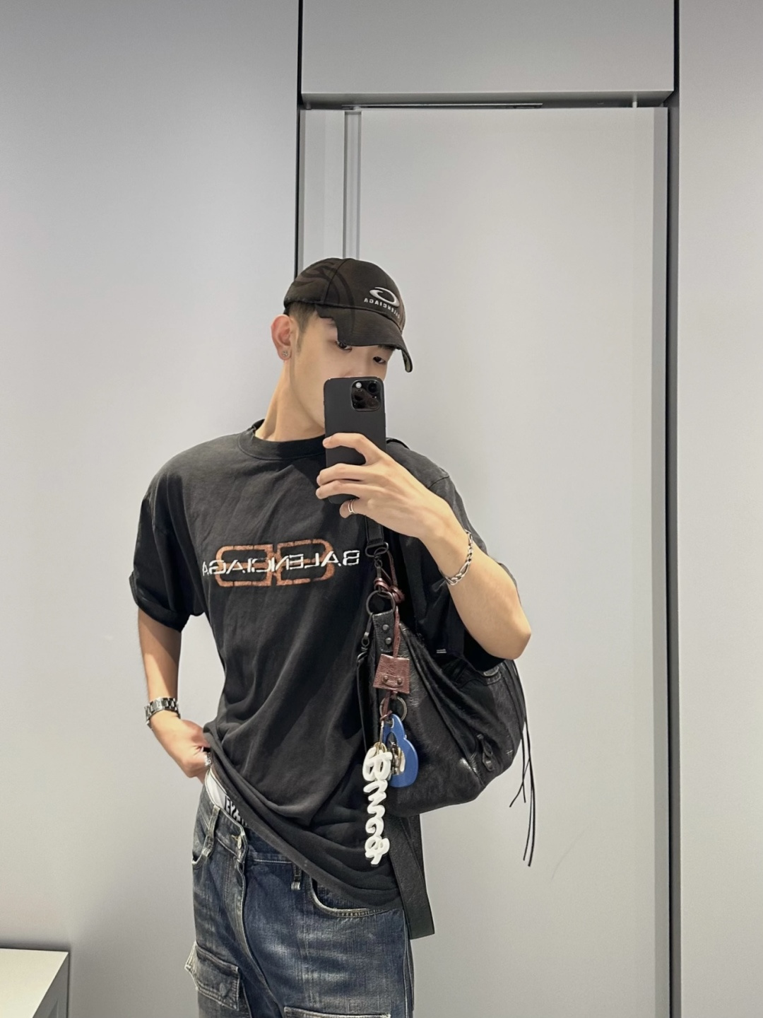 발렌시아가(Balenciaga) 빈티지 레터 반소매 티셔츠 의류