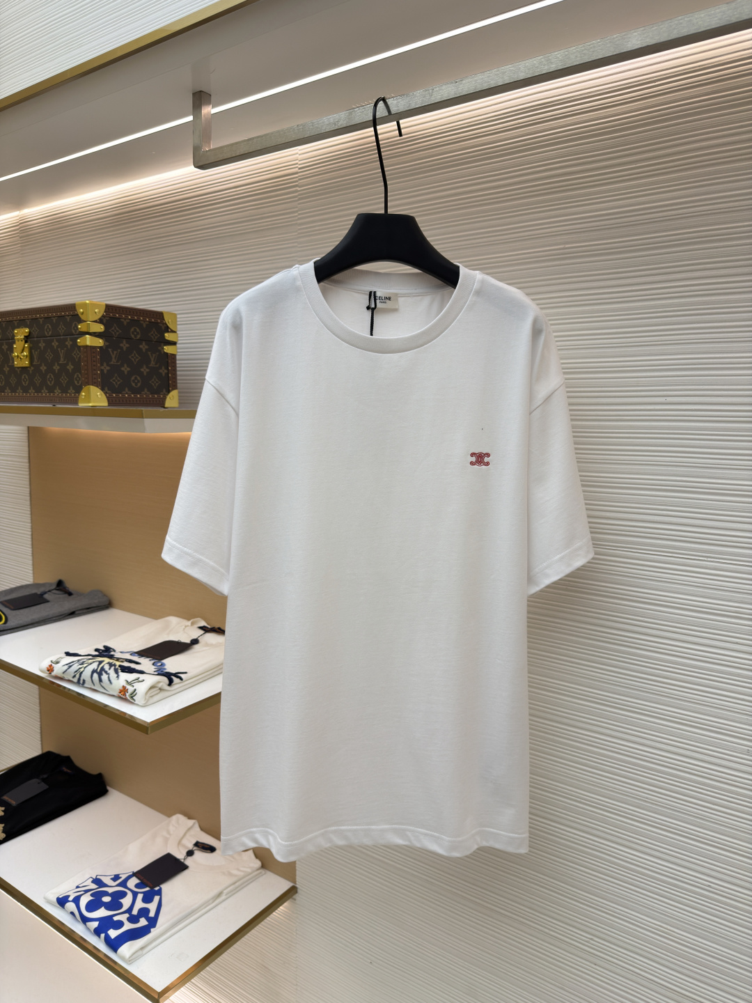 셀린느(CELINE) 트리옹프 자수 반팔 티셔츠 의류