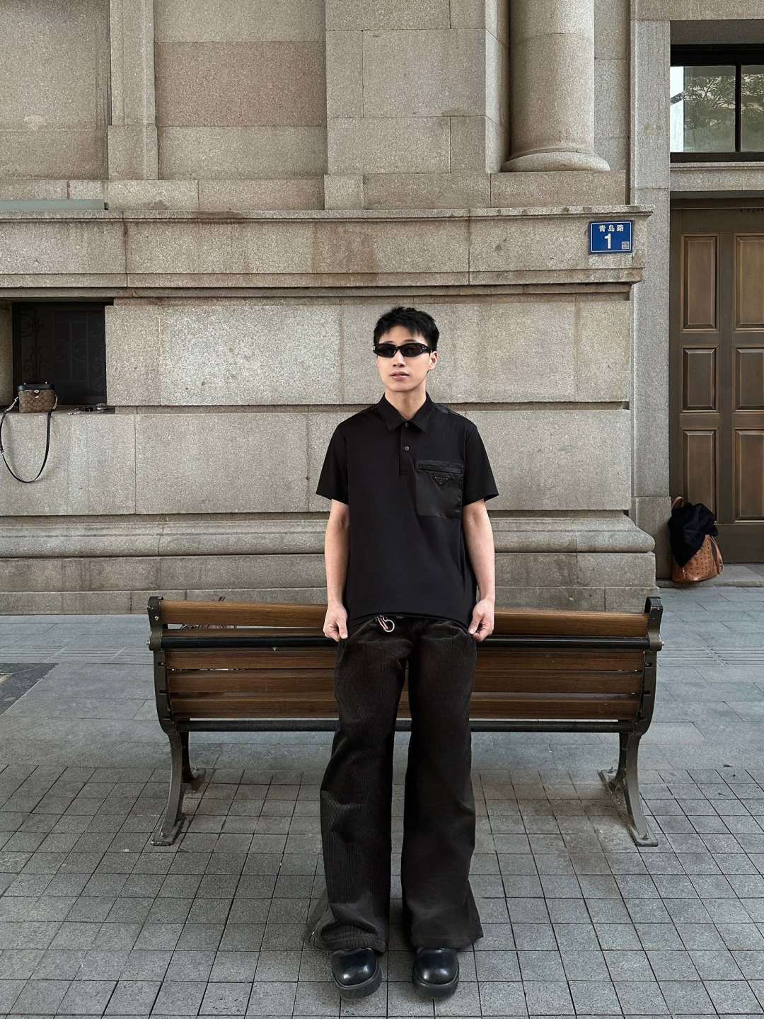 프라다(PRADA) 포켓 폴로 셔츠 의류