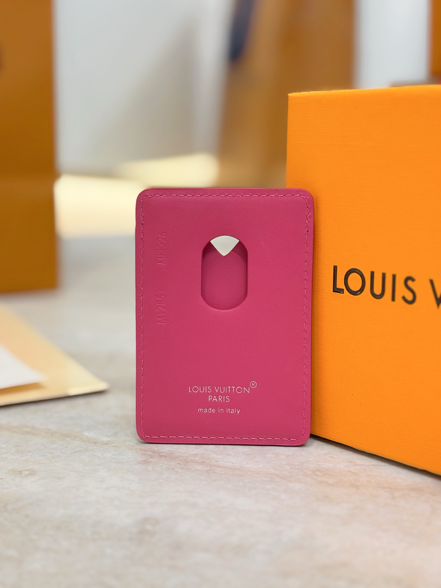 Louis Vuitton LV 루이비통 모노그램 푸시아 카드 홀더 지갑 M12851