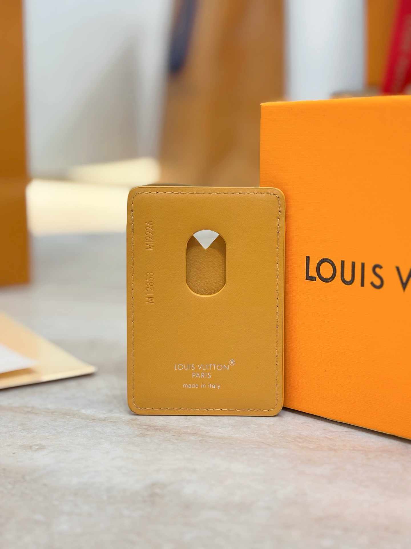 Louis Vuitton LV 루이비통 모노그램 옐로우 카드 홀더 지갑 M12853