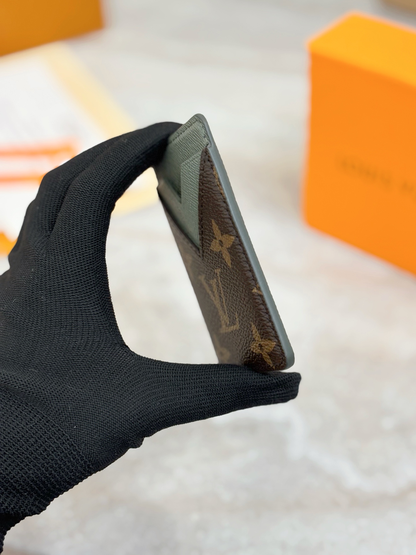 Louis Vuitton LV 루이비통 모노그램 라이트 그린 카드 홀더 지갑 M25659