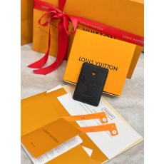 Louis Vuitton LV 루이비통 모노그램 앙프렝트 블랙 카드 홀더 지갑 M26738