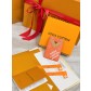 Louis Vuitton LV 루이비통 모노그램 오렌지 카드 홀더 지갑 M26945