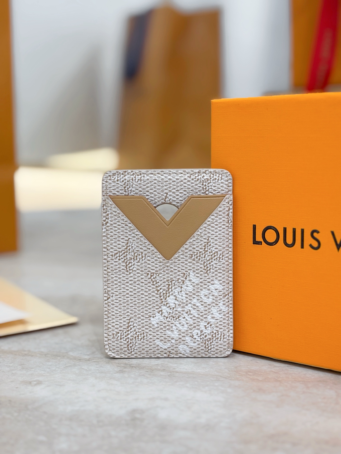 Louis Vuitton LV 루이비통 모노그램 카키 카드 홀더 지갑 M26948