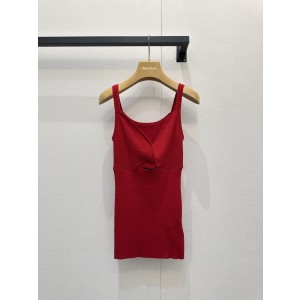 미우미우(miumiu) 니트 홀터 뷔스티에 민소매 나시 의류