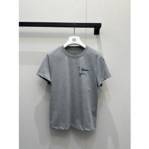 루이비통(LV) 미니 자수 라운드 반팔 티셔츠 의류