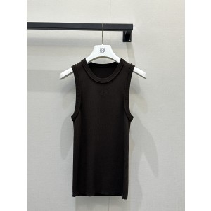 로에베(LOEWE) 아나그램 로고 니트 민소매 베스트 나시 의류