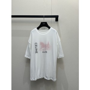 셀린느(CELINE) 레이어드 로고 반팔 티셔츠 의류