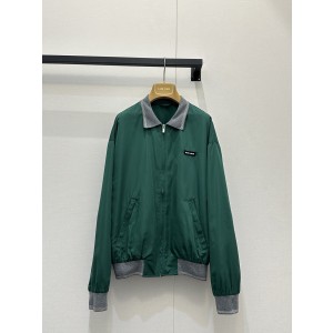 미우미우(miumiu) 테니스 컬렉션 배색 윈드브레이커 자켓 재킷 의류