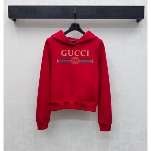 구찌(Gucci) 시그니처 웹 스트라이프 크롭 후드티 의류