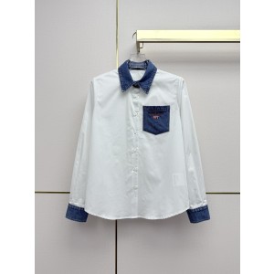 알렉산더왕 (Alexander Wang) AW 데님 믹스 하이브리드 셔츠 의류