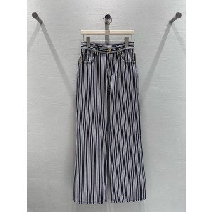 Celine 셀린느 레트로 스트라이프 와이드 슬랙스 팬츠 바지 의류