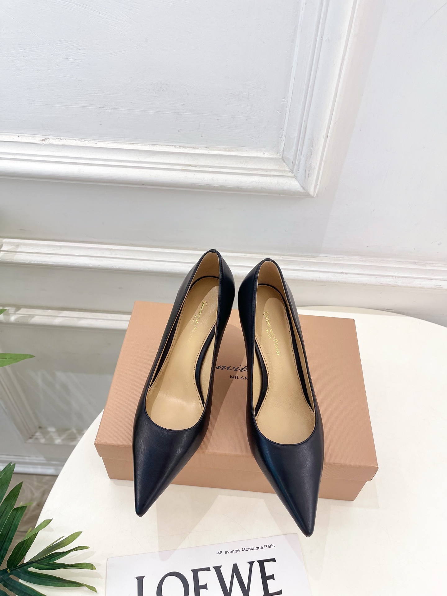 지안비토 로시(Gianvito Rossi) 클래식 토 하이힐 신발