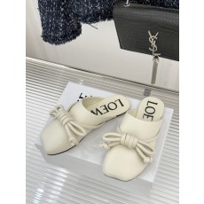 로에베(LOEWE) 리본 스퀘어토 슬리퍼 신발