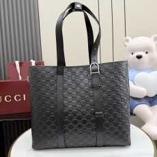 GUCCI 구찌 GG 엠블럼 블랙 엠보싱 프리미엄 토트백 가방 (850218)