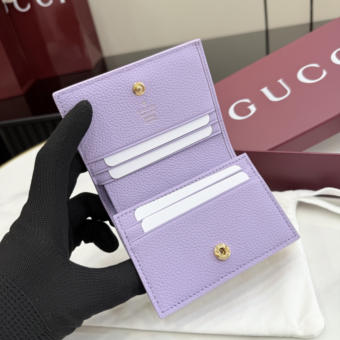 GUCCI 구찌 GG 마몽(Marmont) 바이컬러 미니 지갑 (456126)