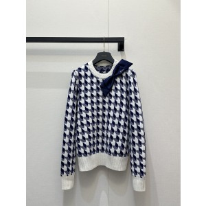 Dior CD 디올 리본 하운즈투스 긴팔 니트 의류