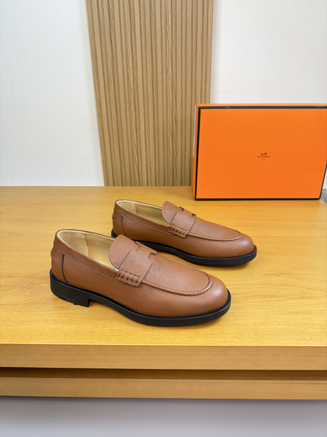 HERMES 에르메스 핸드그레인 드레스 슈즈 구두 신발