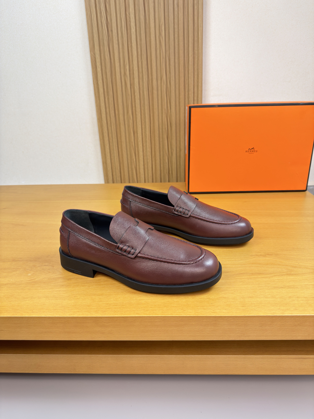 HERMES 에르메스 핸드그레인 드레스 슈즈 구두 신발