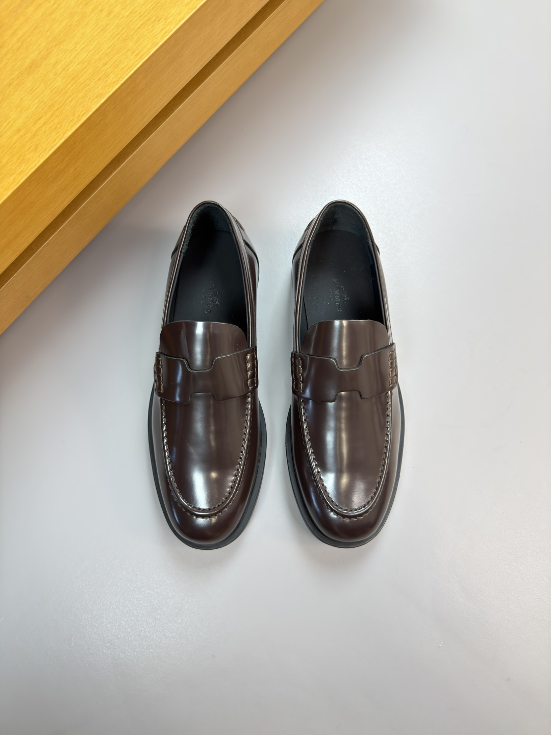 HERMES 에르메스 카이벤쥬 레더 드레스 슈즈 구두 신발