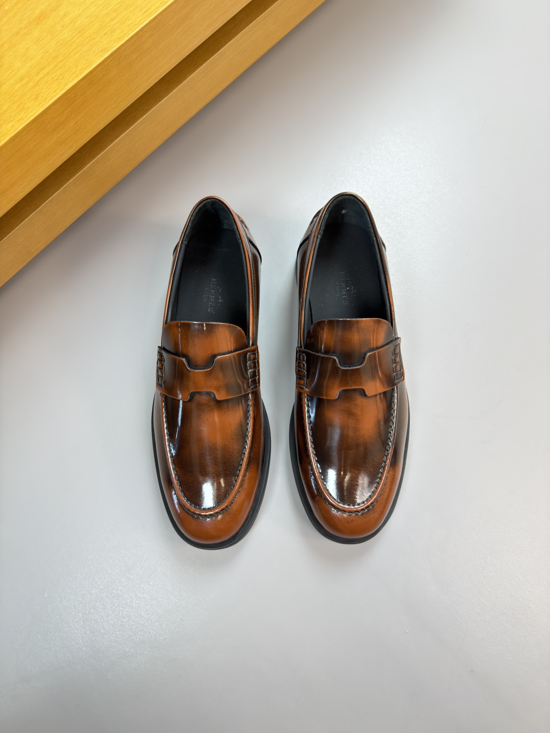 HERMES 에르메스 카이벤쥬 레더 드레스 슈즈 구두 신발