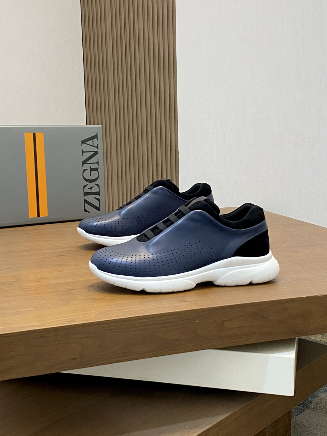 ZEGNA 제냐 남성 신상 레더 캐주얼 스니커즈 신발