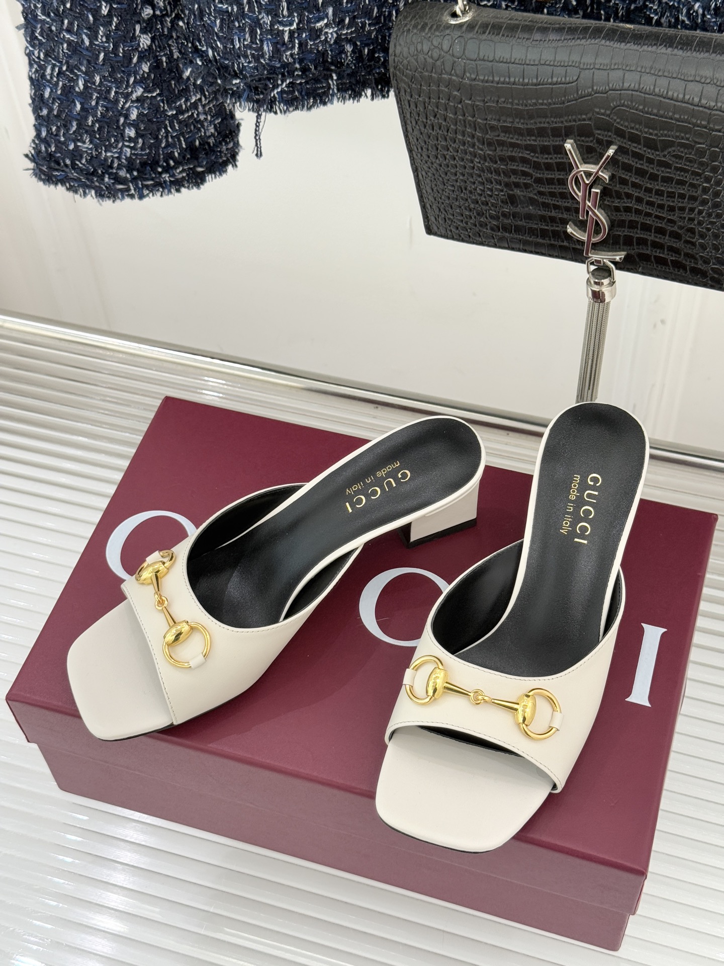 구찌(GUCCI) 홀스빗 힐 슬리퍼 신발