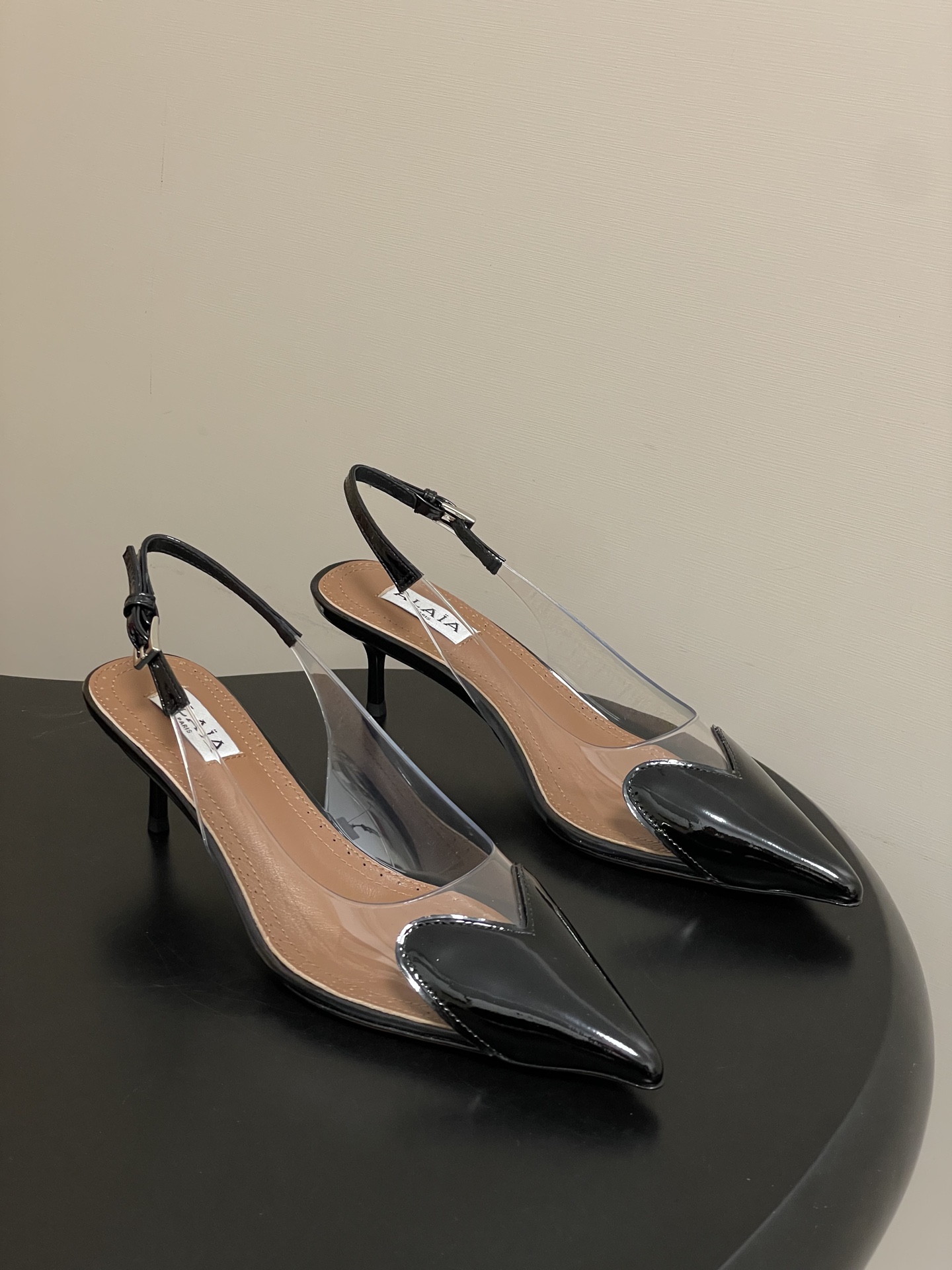 ALAIA 알라이아 26ss HIGH LOVE 하트 미드 힐 뮬 구두 신발