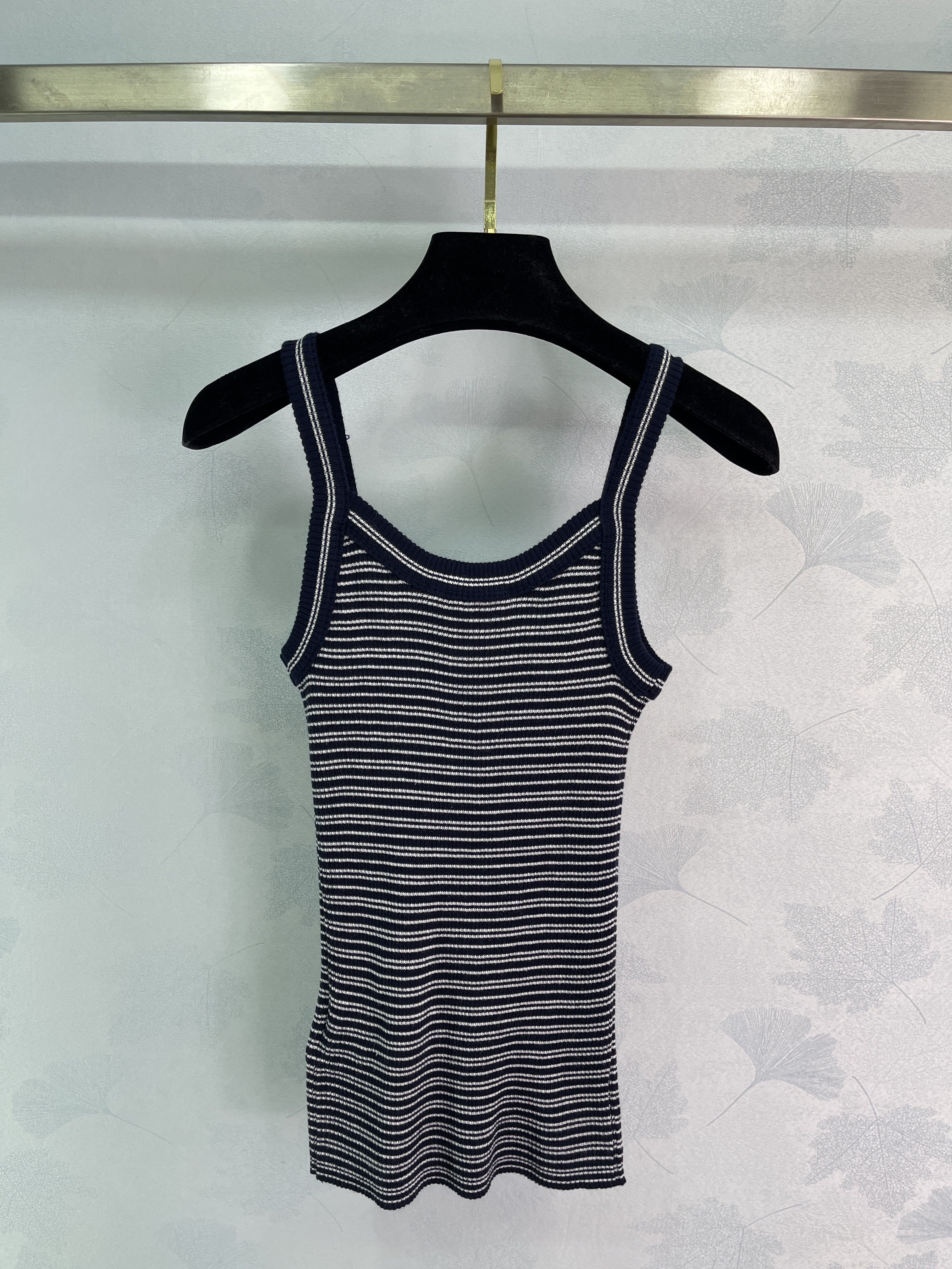 Prada 프라다 26ss 스트라이프 니트 홀터/나시 베스트 민소매 의류