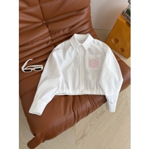 Loewe 로에베 입체 자수 로고 크롭 셔츠 의류