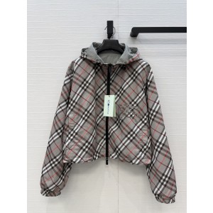 Burberry 버버리 신상 양면 노바체크 바람막이 후드 집업 자켓 재킷 의류