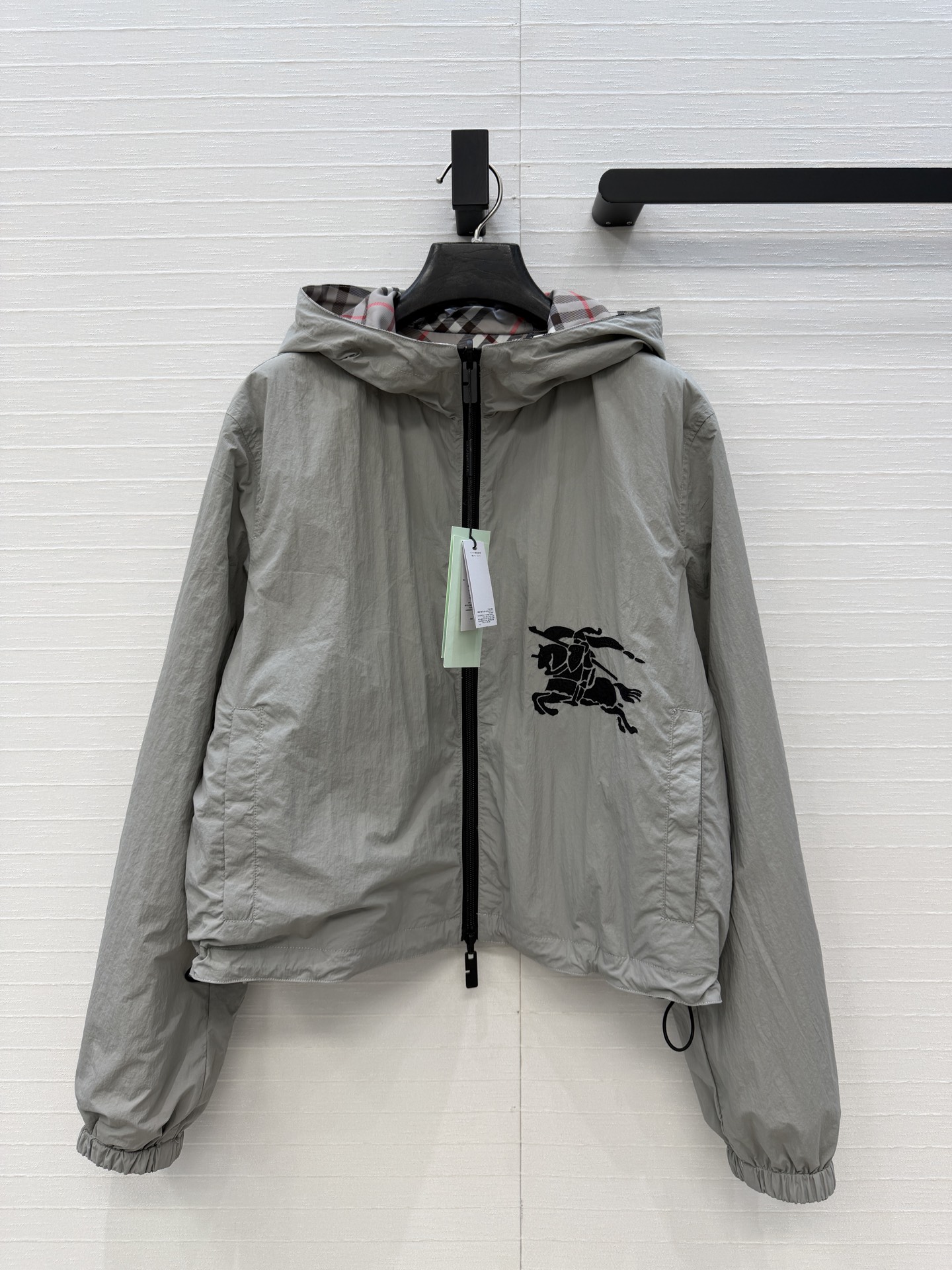 Burberry 버버리 신상 양면 노바체크 바람막이 후드 집업 자켓 재킷 의류